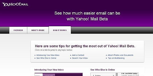 see how much easier email can be with yahoo mail beta