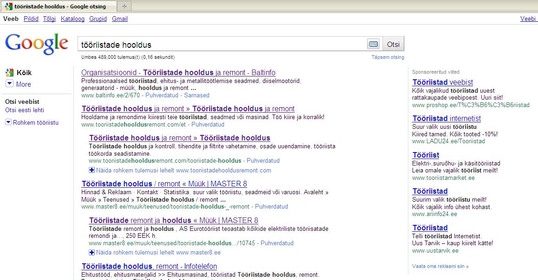 Tööriistade hooldus 2 ja 3 koht