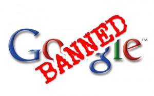 Google karistus banned